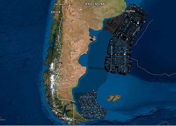 Monitoreo satelital muestra que el Mar Argentino es un campo minado