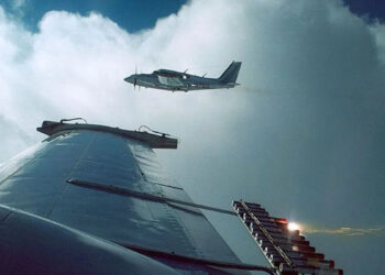 Disparan contra las nubes