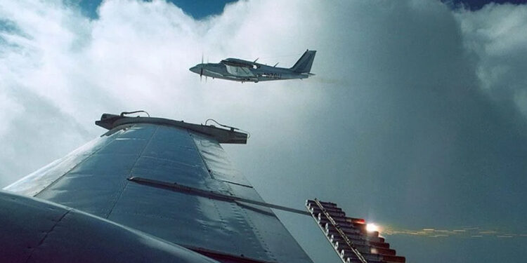 Disparan contra las nubes