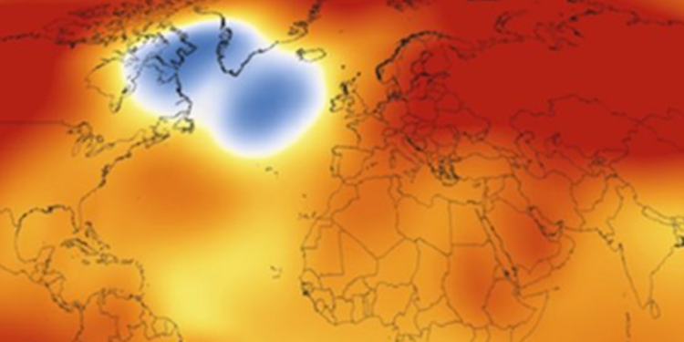 El Atlántico se enfría mientras el resto del océano se calienta