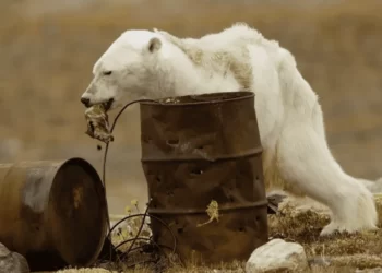 Lucha desesperada de los osos polares por encontrar comida en un Ártico que se derrite.